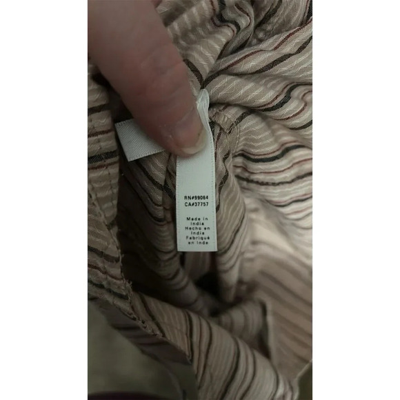 RVCA Women's Striped Button-Front Midi Dress Multicolor Size S - Picture 4 of 5